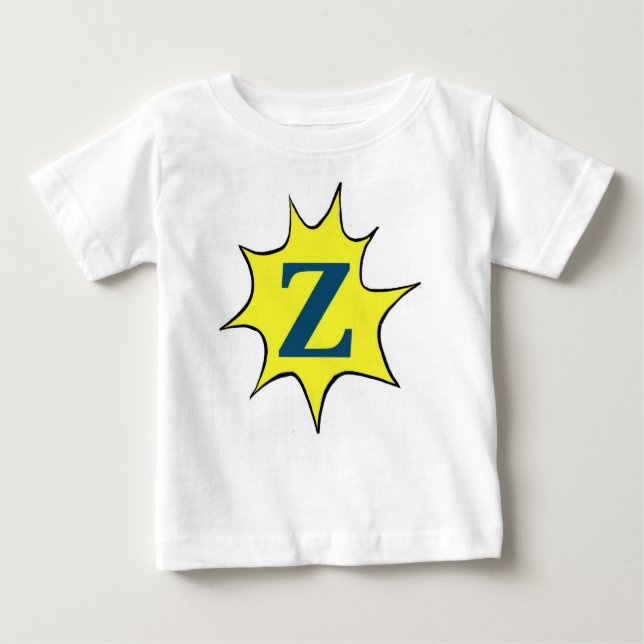 Camiseta Para Bebê Z Sunburst Motif (Frente)
