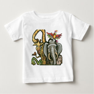 Camiseta Para Bebê Zoo