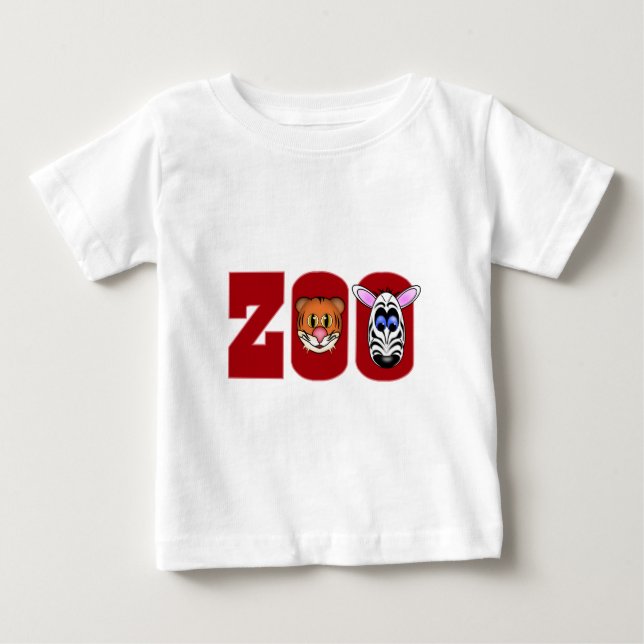 CAMISETA PARA BEBÊ ZOOLÓGICO (Frente)