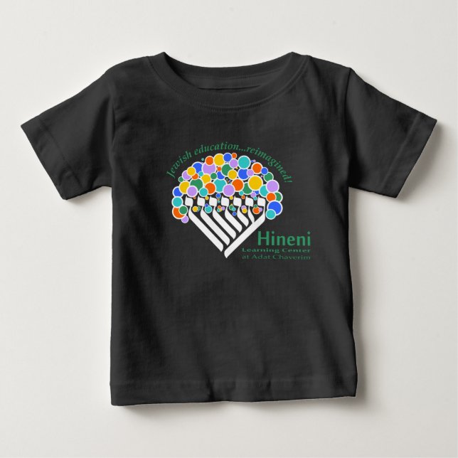 Camiseta para Bebês do Hineni Learning Center - Pr (Frente)