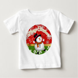 Camiseta para Bebês em Jersey Fina-Natal