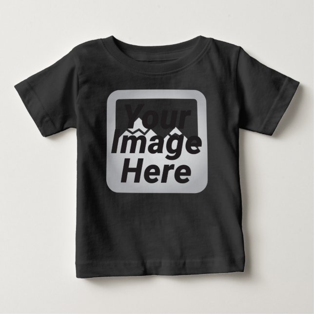 Camiseta para Bebês, Mangas Raglan 3/4 (Frente)