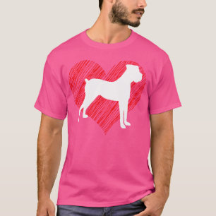 Camiseta Para Boxer Dog Lovers I Love Boxer Dog