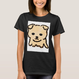 Camiseta Para Cachorro Bonito Ventilador De Puppie No Estil