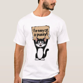 Camiseta Para cada gato, uma buceta!