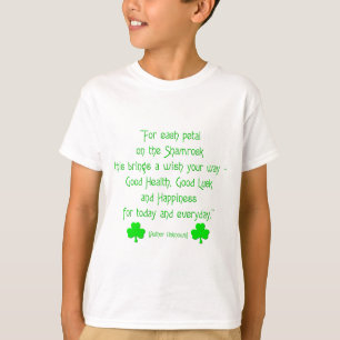 Camiseta Para cada pétala no shamrock...