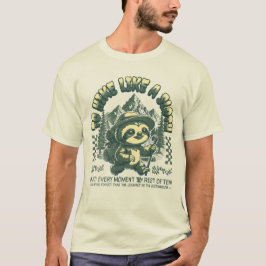 Camiseta Para caminhar como uma Montanha Motivadora Engraça