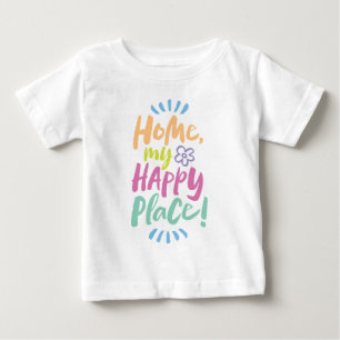 Camiseta Para casa, meu Lugar Feliz! Proteção no local -