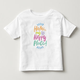 Camiseta PARA CASA, meu Lugar Feliz!  Proteção no Local -