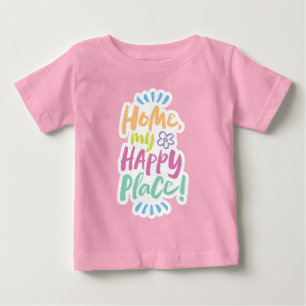 Camiseta Para casa, meu Lugar Feliz! Proteção no local - Pe