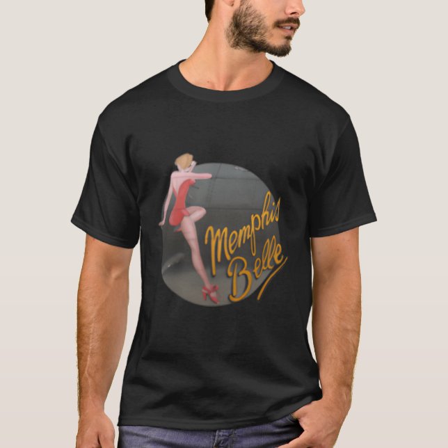 Camiseta Para Cima Da Fortaleza Voadora Memphis Belle, Wwii (Frente)
