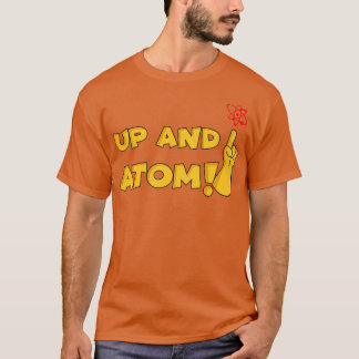 Camiseta Para cima e ATOM