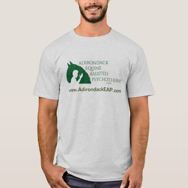 Camiseta para Cinzas com o logotipo Adk EAP (Frente)