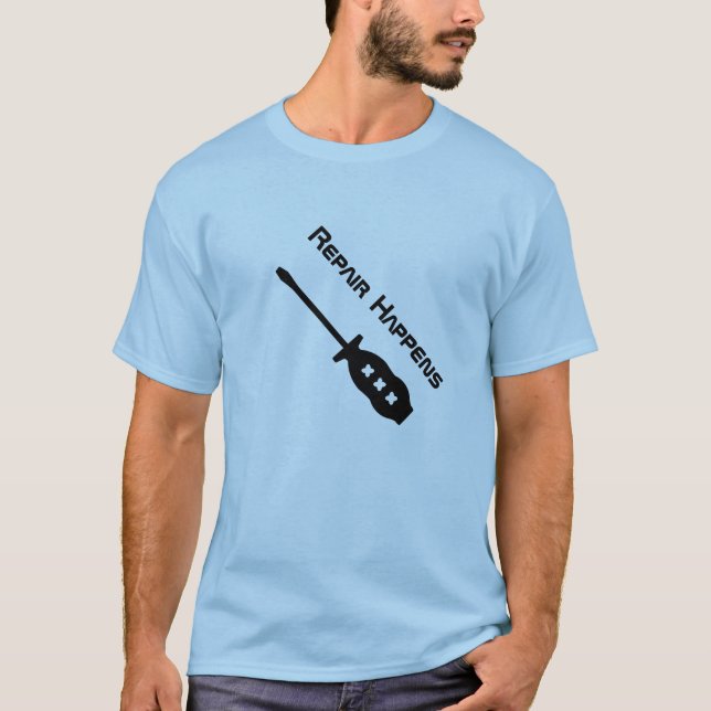 Camiseta para Clube de Reparos de Fim de Semana (Frente)