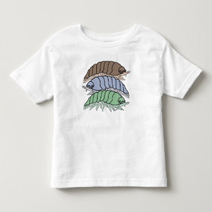Camiseta para Criança - 3 Bicho-de-conta (branco)