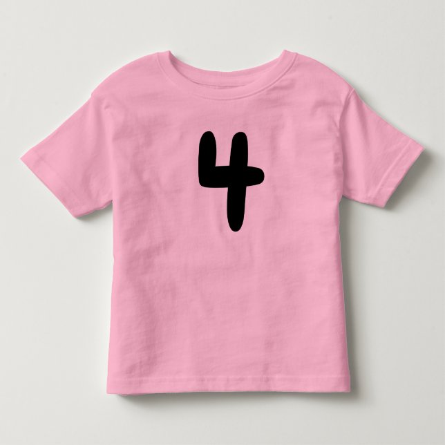 Camiseta para criança de 4 anos (Frente)