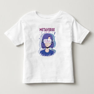 Camiseta para criança óculos de realidade virtual 