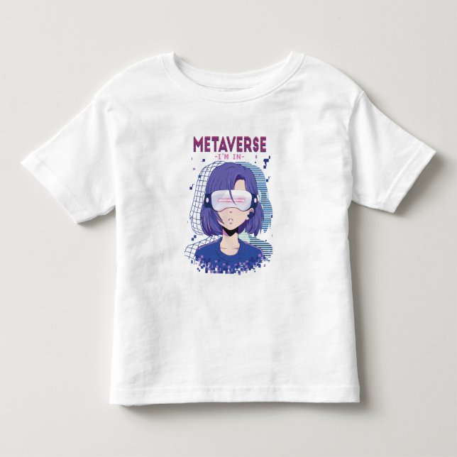 Camiseta para criança óculos de realidade virtual  (Frente)