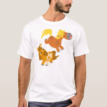 Camiseta para Crianças de Cartoons Reproduzíveis