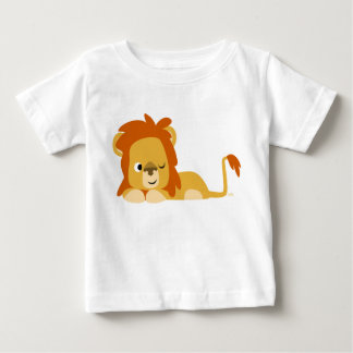 Camiseta para Crianças do Leão de Cartoon de Ensin