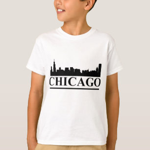 Camiseta para Crianças do Skyline Chicago