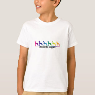Camiseta para crianças Dogue Alemão Somente Alemão