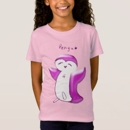 Camiseta para crianças Pengu Happy Penguin (Bright