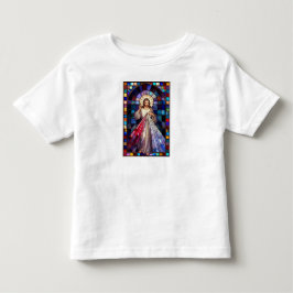 Camiseta para crianças pequenas Divina Misericórdi