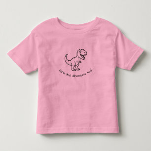 Camiseta para crianças pequenas - Meninas também g