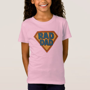 Camiseta para crianças super pais de Pai rígido