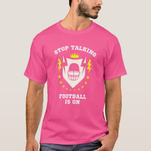 Camiseta Pára De Falar De Futebol Em Esportes De Jogo Atlét