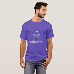 Camiseta para Deus e Reino, de uso masculino