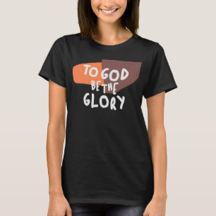 Camiseta Para Deus seja a glória - citação cristã inspirado
