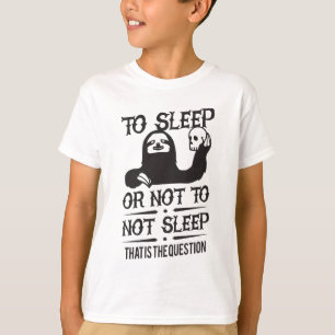 Camiseta Para dormir ou não dormir preguiça