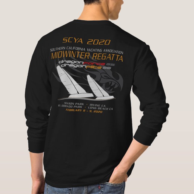 Camiseta Para DragonForce & Dragon Flite 2020 (Verso)