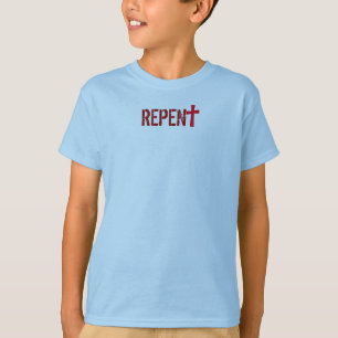 Camiseta para ELE (juventude): ARREPENDIDO + Actua o 3:19