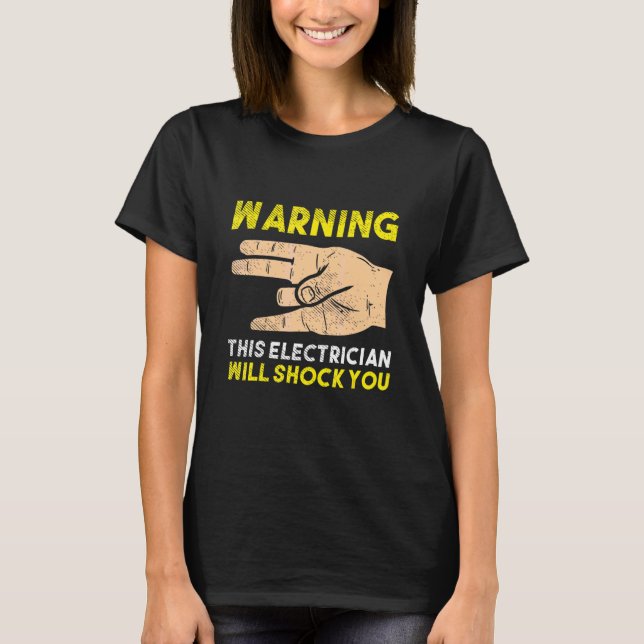 Camiseta Para Eletricianos Cabo Amperes Elétricos (Frente)