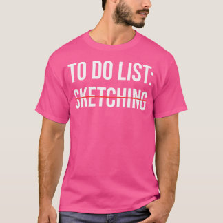 Camiseta Para Fazer Lista Desenhando Engraçado Desenho Engr