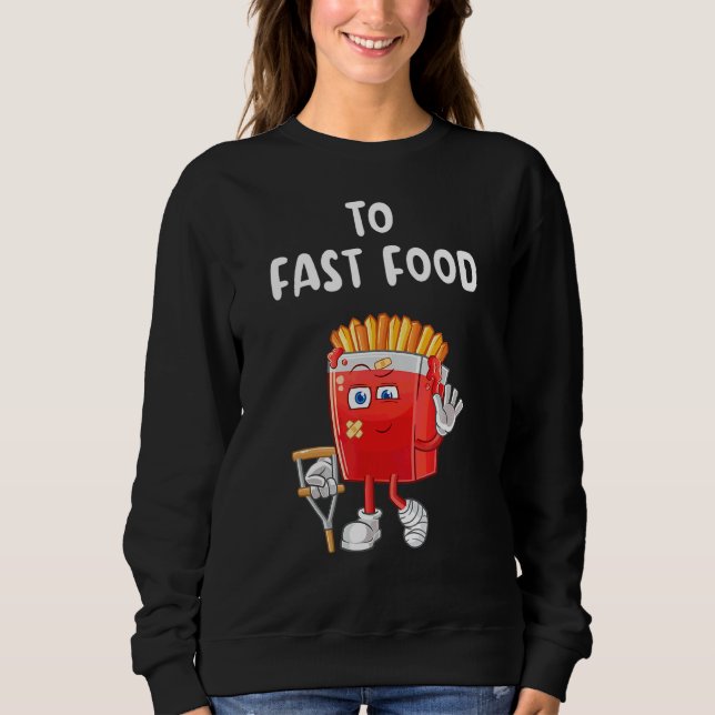 Camiseta Para Fritas de Comida Rápida de Comida Rápida (Frente)