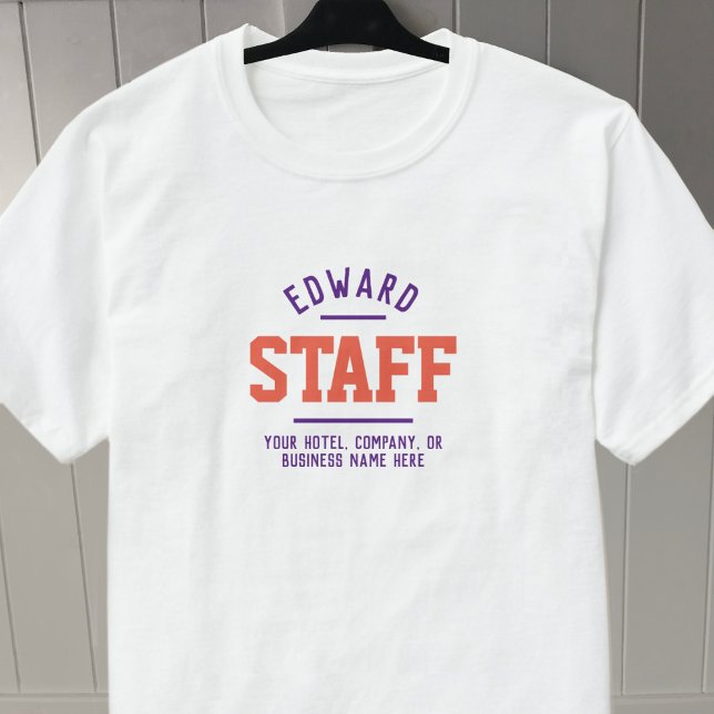Camiseta para funcionários da hospitalidade (Criador carregado)