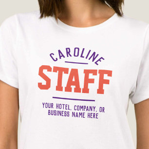 Camiseta para funcionários da hospitalidade