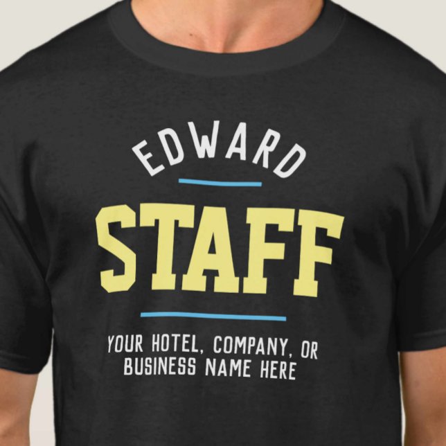 Camiseta para funcionários da hospitalidade (Criador carregado)