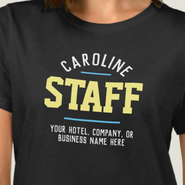 Camiseta para funcionários da hospitalidade (Criador carregado)