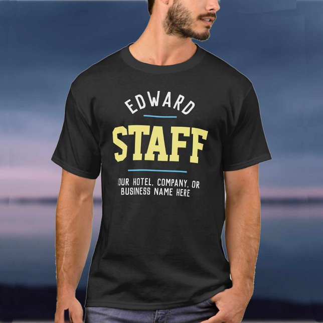 Camiseta para funcionários da hospitalidade (Criador carregado)