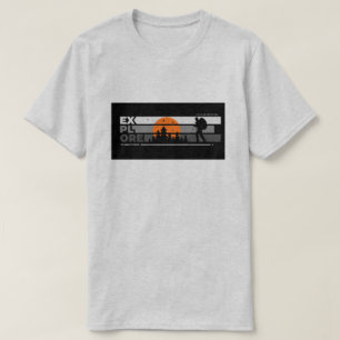 Camiseta para homens Explore Aventura Caminhada