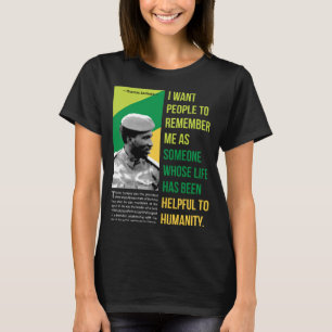 Camiseta Para Homens Mulheres Thomas Revolucionária Sankara