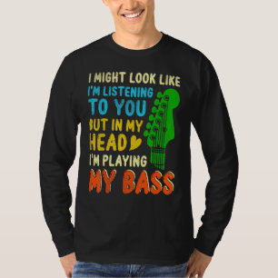 Camiseta Para Jogador De Bass Do Jogador De Violão