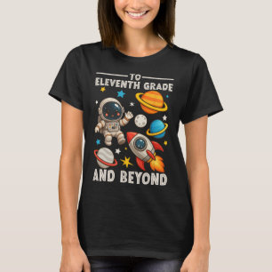 Camiseta Para Júnior E Além Astronauta Divertido De Volta à