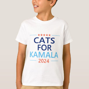 Camiseta Para Kamala Harris 2024 Gato Sem Fios Lady Jd Vanc