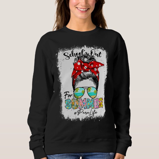 Camiseta Pará Life Schools Out For Summer Messaging Bun Las (Frente)